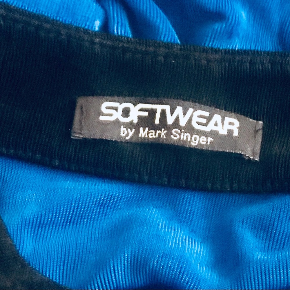 New Sapphire with Black Trim Softwear by Mark Singer Jacket Button Down - Picture 3 of 16